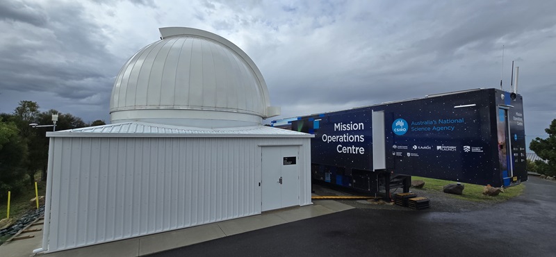 CSIRO's Mobile Mission Operations Centre supported the ANU optical communications demonstration.